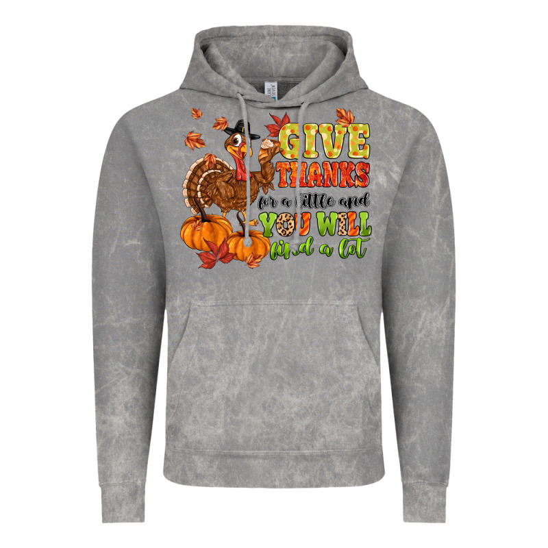 Give Thanks For A Little And You Will Find A Lot Vintage Hoodie by MaliasSmallBusiness | Teevron