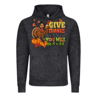 Vintage Black give thanks for a little and you will find a lot Vintage Hoodie - MaliasSmallBusiness