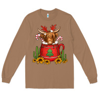 Toasted Coconut hot coco christmas highland cow Long Sleeve Tee - Jasminsmagicworld