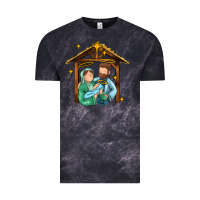 Cloud Black jesus newborn oh holy night Vintage Tee - MaliasSmallBusiness