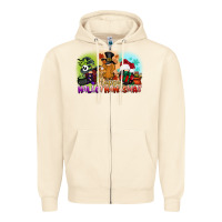 Sandshell happy hallothanksmas gnomes Zipper Hoodie - CowGirlArtShop