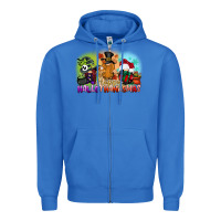 True Royal happy hallothanksmas gnomes Zipper Hoodie - CowGirlArtShop