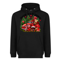 Black Valentine's Day hanging with my gnomies Heavyweight Hoodie - FaDigitalArtStudio