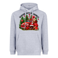 Heather Grey Valentine's Day hanging with my gnomies Heavyweight Hoodie - FaDigitalArtStudio