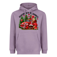Lavender Valentine's Day hanging with my gnomies Heavyweight Hoodie - FaDigitalArtStudio