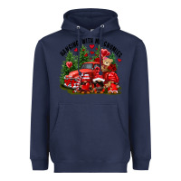 Navy Valentine's Day hanging with my gnomies Heavyweight Hoodie - FaDigitalArtStudio