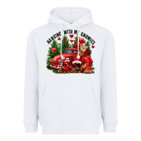 White Valentine's Day hanging with my gnomies Heavyweight Hoodie - FaDigitalArtStudio