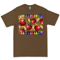 Cacao Teacher Crayons And Apples Premium Tee - LillyAllenDesigns