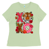 Matcha xoxo with tiger Ladies Tee - NancyCooperArtShop