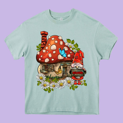 Welcome Gnome Ladybug Heavy Core Tee Designed By Barkaloodesign