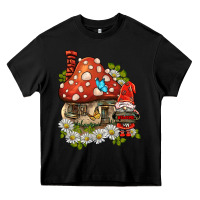 Black welcome gnome ladybug Heavy Core Tee - BarkalooDesign
