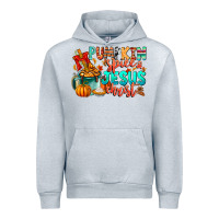 Heather Grey Pumpkin pie Jesus Christ Urban Hoodie - CowhideDigitalArt