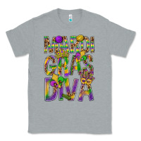 Heather Grey Mardi Gras diva Classic Tee - BundleAndBundleShop