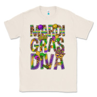 Natural Mardi Gras diva Classic Tee - BundleAndBundleShop