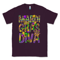 Plum Mardi Gras diva Classic Tee - BundleAndBundleShop