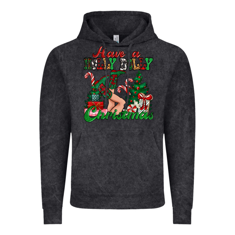 Have A Holly Dolly Christmas Vintage Hoodie by MaliasSmallBusiness | Teevron