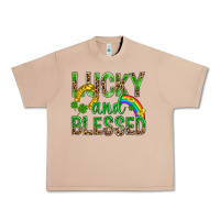 Burro Lucky And Blessed St Patricks Urban Heavy Tee - BundleAndBundleShop