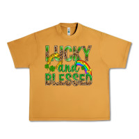 Peanut Butter Lucky And Blessed St Patricks Urban Heavy Tee - BundleAndBundleShop