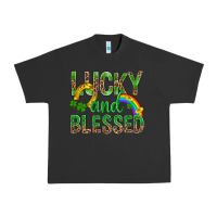 Pigment Black Lucky And Blessed St Patricks Urban Heavy Tee - BundleAndBundleShop