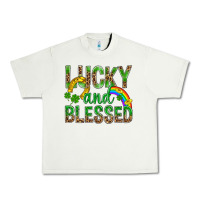 Pistachio Lucky And Blessed St Patricks Urban Heavy Tee - BundleAndBundleShop