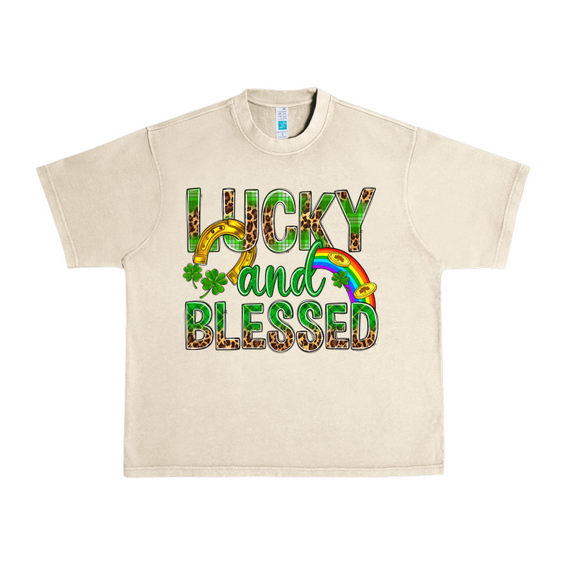 Lucky And Blessed St Patricks Urban Heavy Tee by BundleAndBundleShop | Teevron