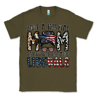 Army Green just a regular mom trying not to raise liberals Classic Tee - CowhideDigitalArt