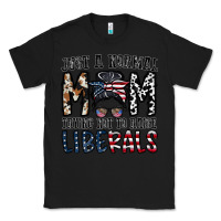 Black just a regular mom trying not to raise liberals Classic Tee - CowhideDigitalArt
