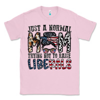 Bubblegum Pink just a regular mom trying not to raise liberals Classic Tee - CowhideDigitalArt