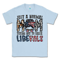 Dusty Blue just a regular mom trying not to raise liberals Classic Tee - CowhideDigitalArt