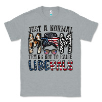 Heather Grey just a regular mom trying not to raise liberals Classic Tee - CowhideDigitalArt