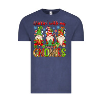 Vintage Denim chillin with my gnomies Vintage Tee - MaliasSmallBusiness