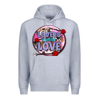 Heather Grey lovers gonna love olivia Premium Hoodie - OliviaCreatesArt