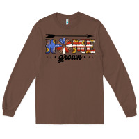 Chestnut home grown american flag windmill Long Sleeve Tee - Jasminsmagicworld