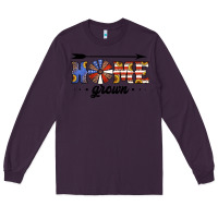 Plum home grown american flag windmill Long Sleeve Tee - Jasminsmagicworld
