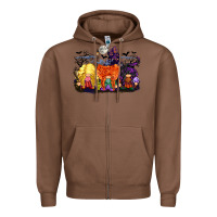Chestnut hocus pocus gnomes Zipper Hoodie - CowGirlArtShop