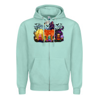 Seafoam hocus pocus gnomes Zipper Hoodie - CowGirlArtShop