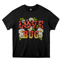 Black ladybug love bug Heavy Core Tee - BarkalooDesign
