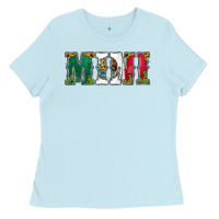 Baby Blue mexican flag mini Ladies Tee - Jasminsmagicworld