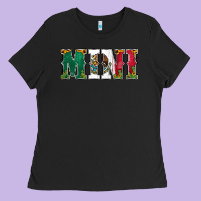 Mexican Flag Mini Ladies Tee Designed By Jasminsmagicworld