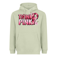 Matcha Think pink Cancer Awareness Heavyweight Hoodie - FaDigitalArtStudio