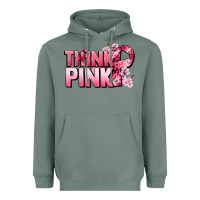 Sage Think pink Cancer Awareness Heavyweight Hoodie - FaDigitalArtStudio