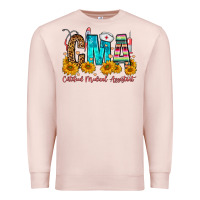 Pale Pink CMA Certified Medical Assistant Premium Sweatshirt - FaDigitalArtStudio