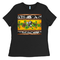 Black st Patricks day western shamrock Ladies Tee - Jasminsmagicworld