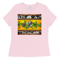 Bubblegum Pink st Patricks day western shamrock Ladies Tee - Jasminsmagicworld
