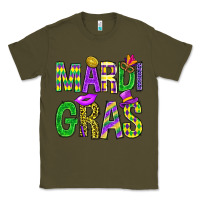 Army Green Mardi Gras Carnaval Mask Classic Tee - BundleAndBundleShop