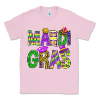 Bubblegum Pink Mardi Gras Carnaval Mask Classic Tee - BundleAndBundleShop