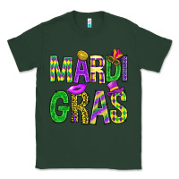 Sports Green Mardi Gras Carnaval Mask Classic Tee - BundleAndBundleShop