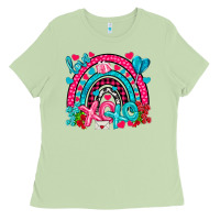 Matcha xo xo rainbow valentine Ladies Tee - NancyCooperArtShop