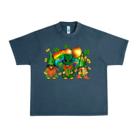 Midnight Navy st. patricks  gnomies with rainbow Urban Heavy Tee - BundleAndBundleShop