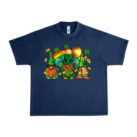 Navy st. patricks  gnomies with rainbow Urban Heavy Tee - BundleAndBundleShop